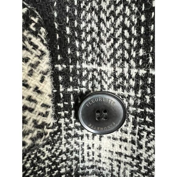 FLEURETTE X HARRIS TWEED® OAKLEY DOUBLE BREASTED COAT "WINDOWS" US14 - Picture 10 of 13